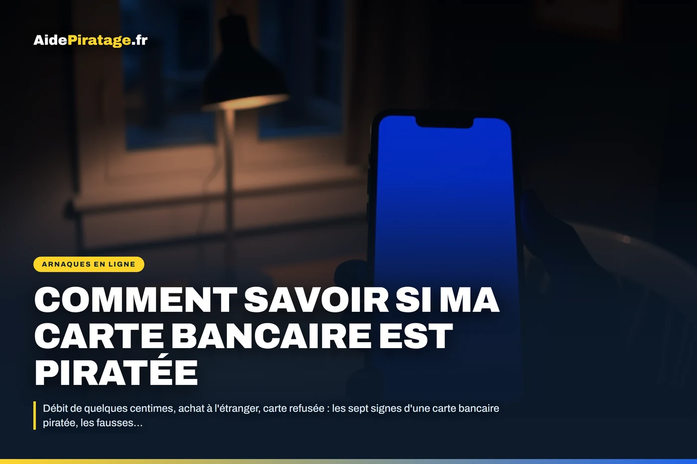 Illustration : une carte bancaire posée à côté d'un relevé de compte