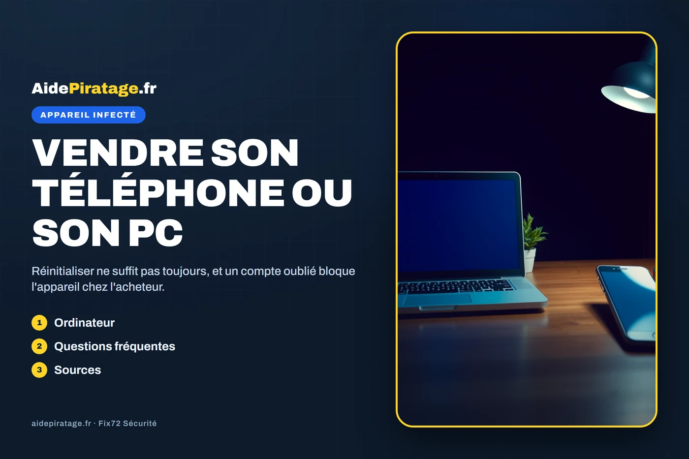 Illustration : un disque barré au trait sur fond sombre