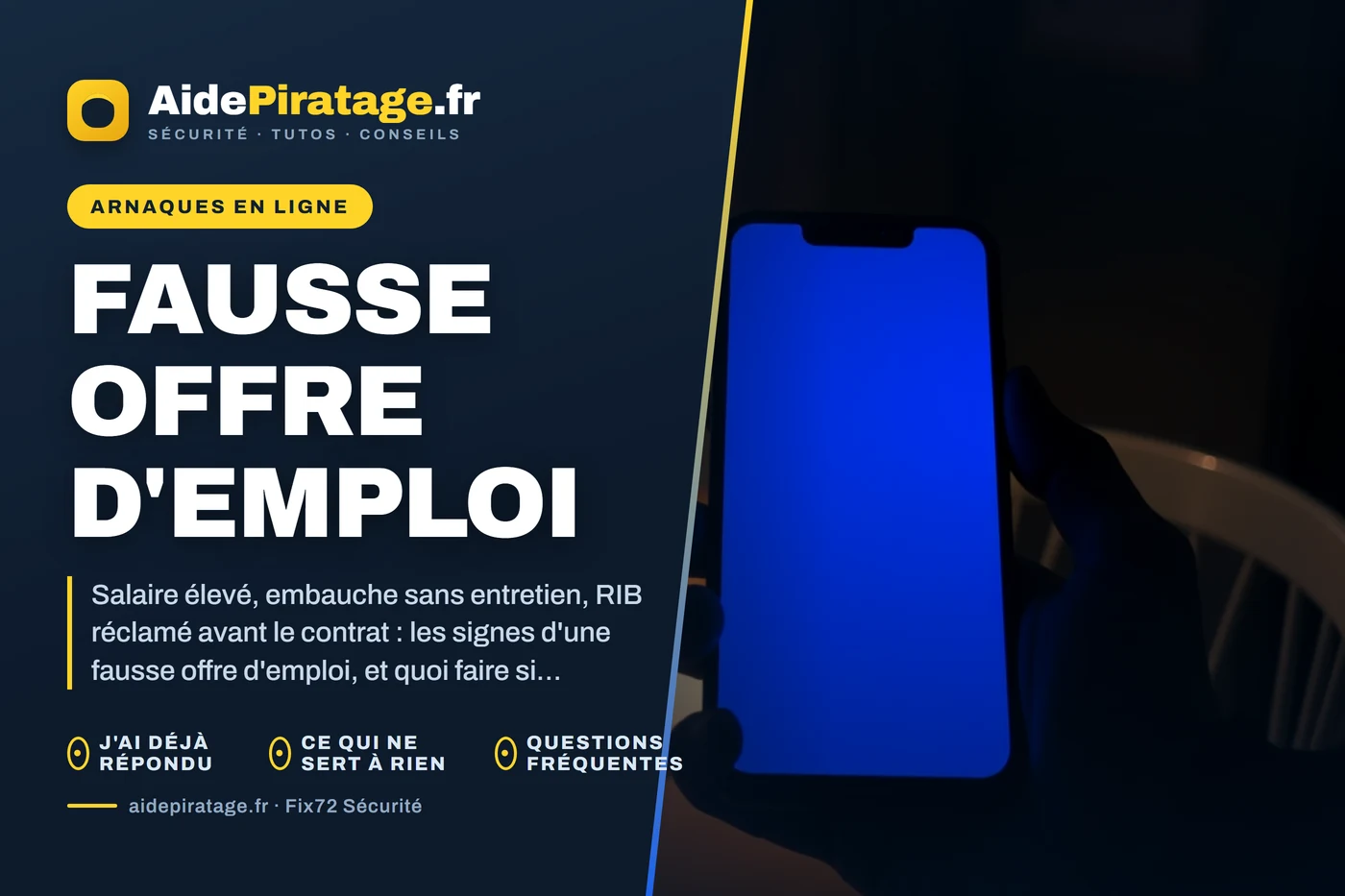 Illustration : Fausse offre d'emploi