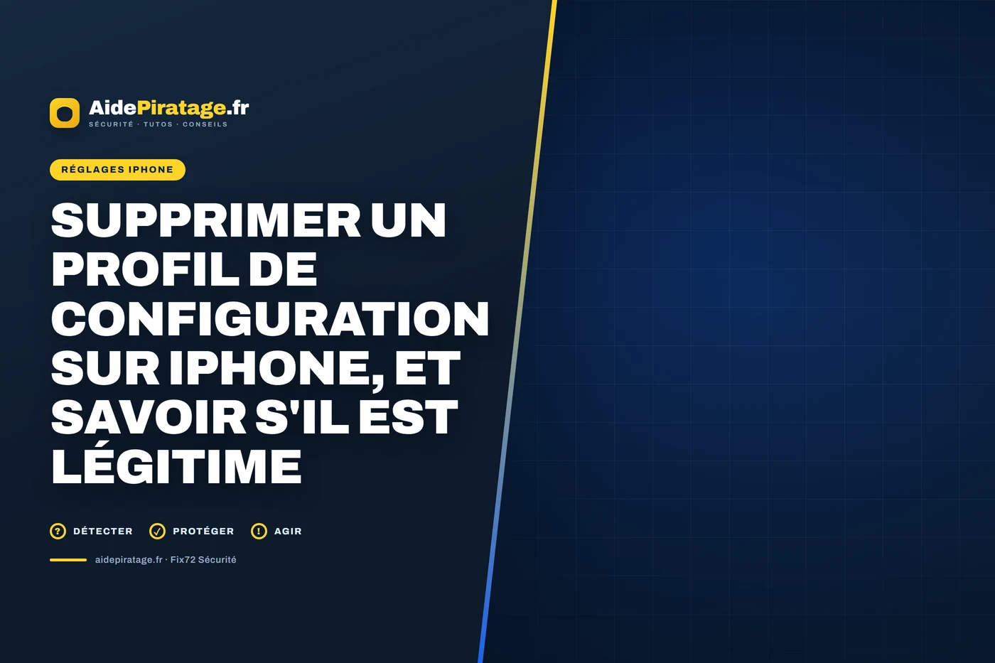 Illustration : l'écran des réglages d'un iPhone ouvert sur la rubrique de gestion de l'appareil