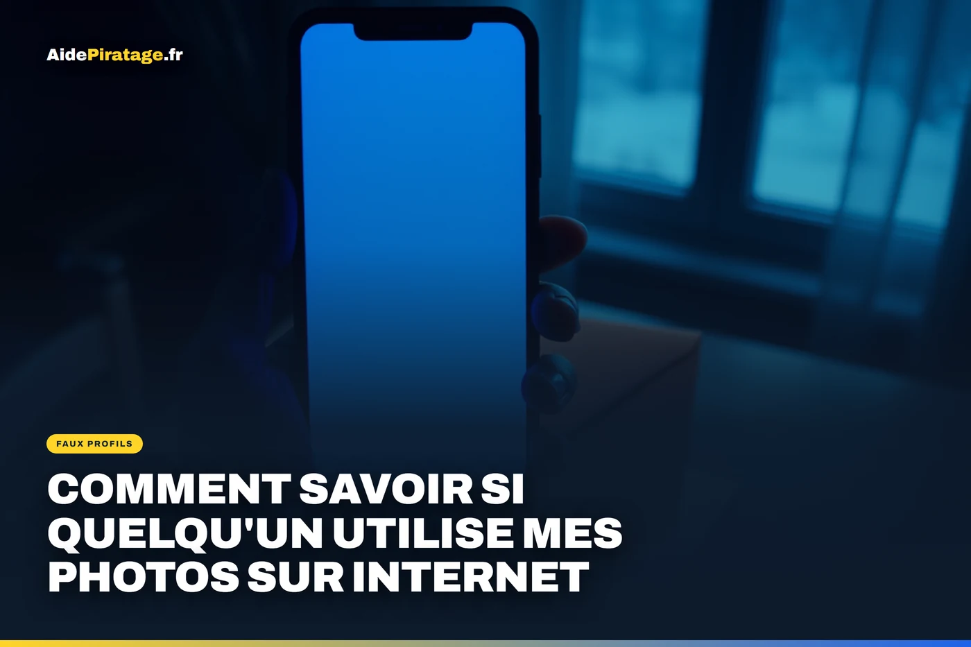 Illustration : un écran d'ordinateur affiche une photo de profil et le résultat d'une recherche d'image