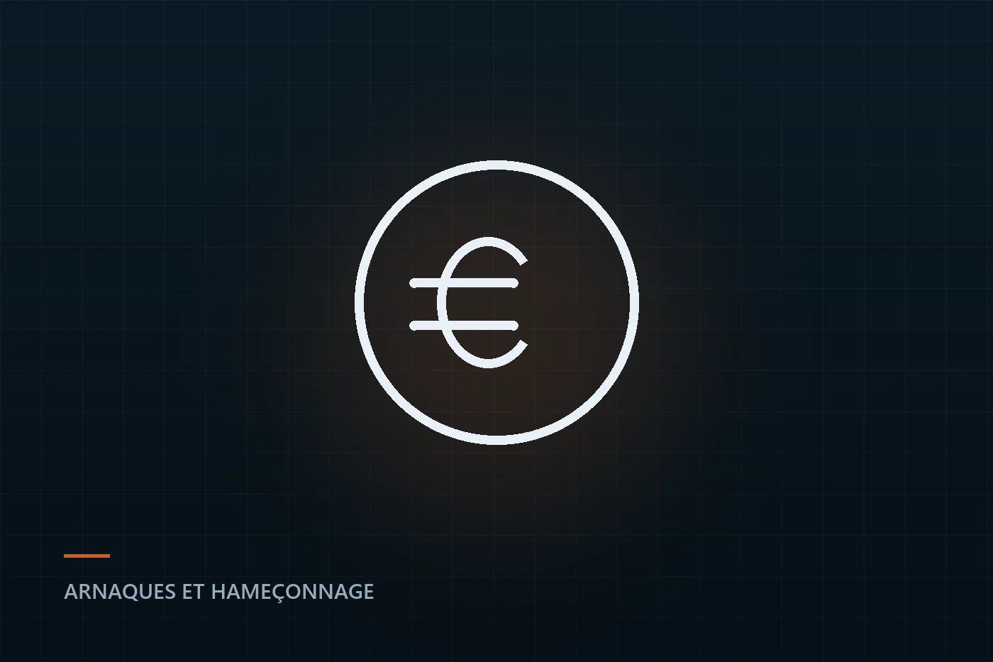 Illustration : un symbole euro au trait sur fond sombre