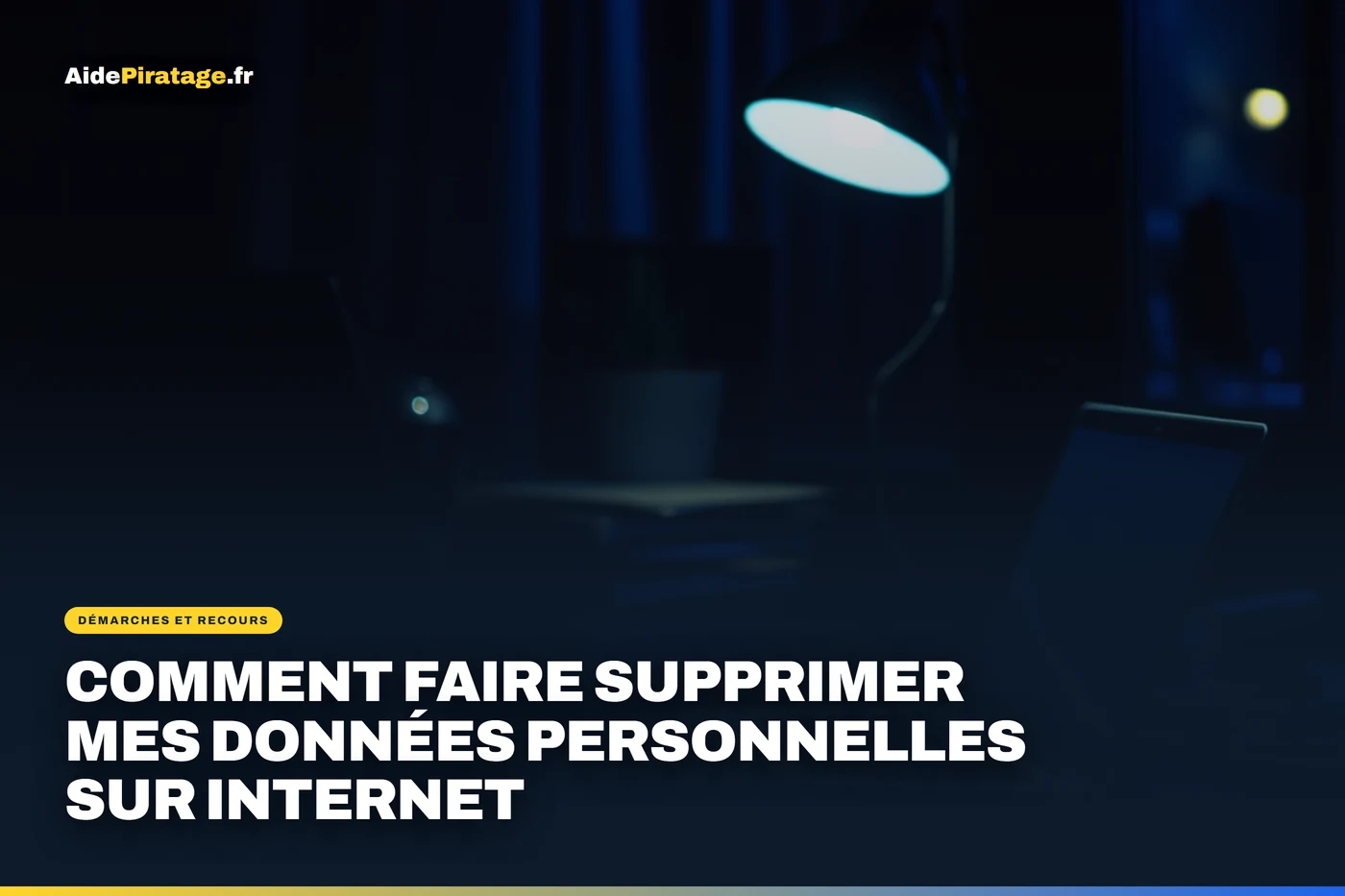 Illustration : un profil barré, symbole d'une donnée personnelle retirée d'un site