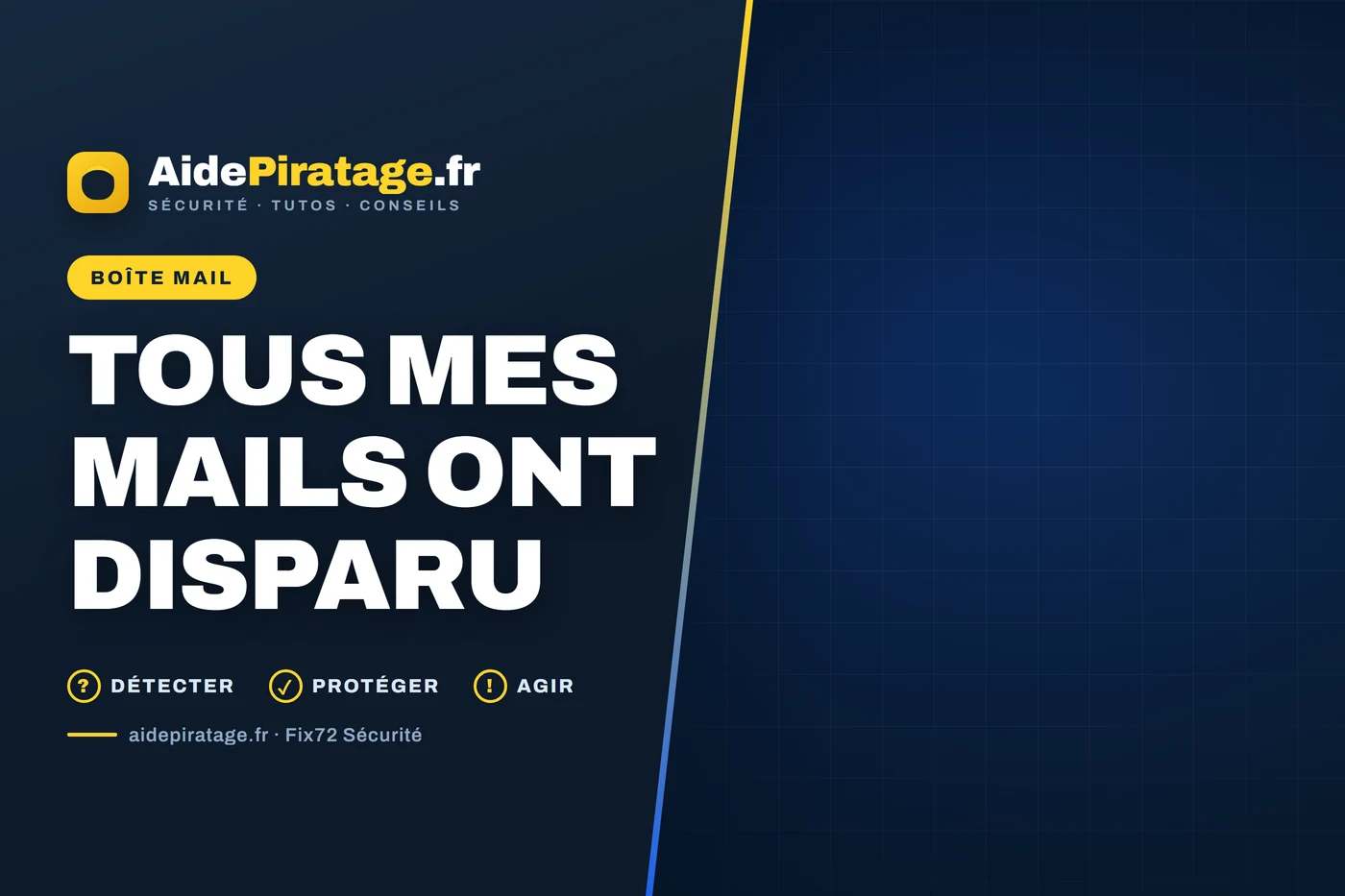Illustration&nbsp;: une boîte de réception vide affichée sur un écran d'ordinateur